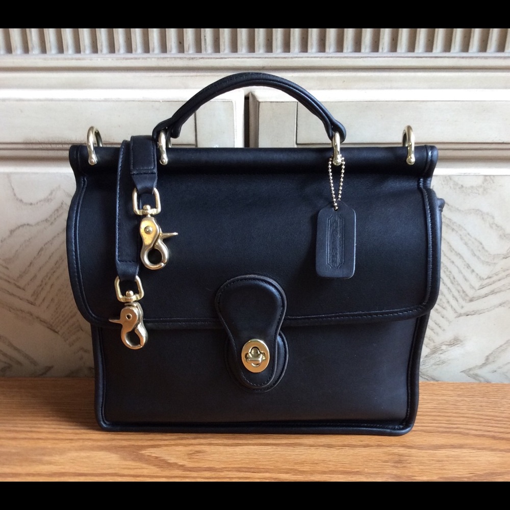 Vintage Coach Willis-Black leather